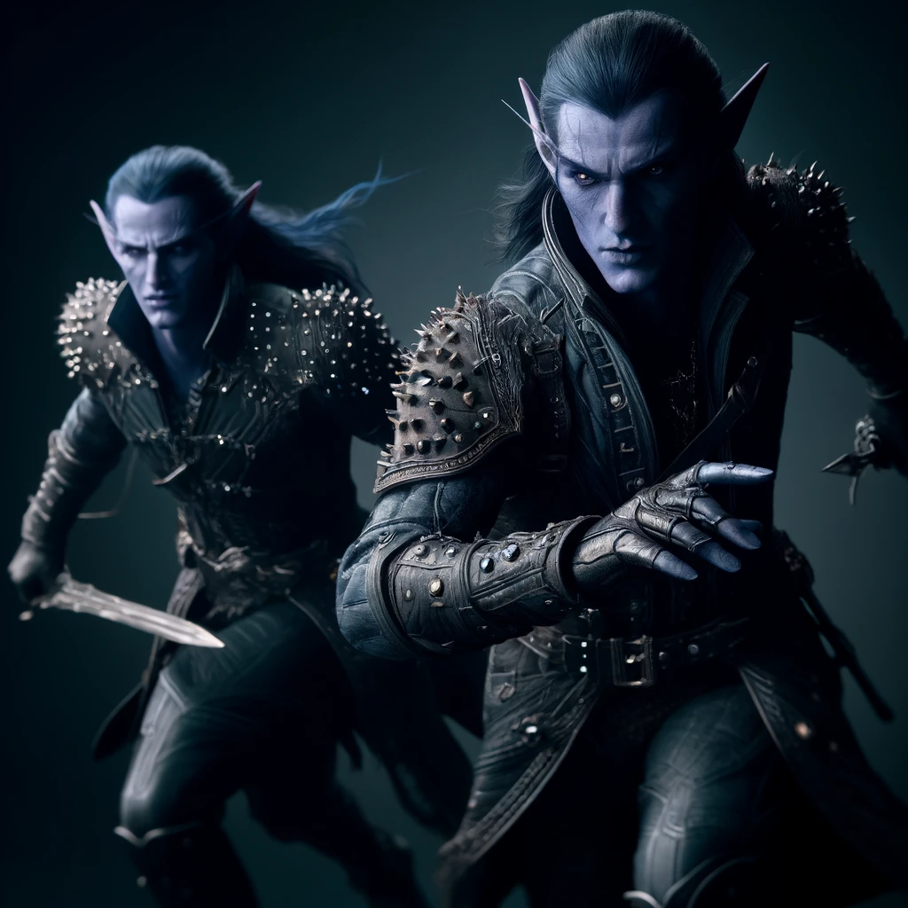 Drow rushing to attack